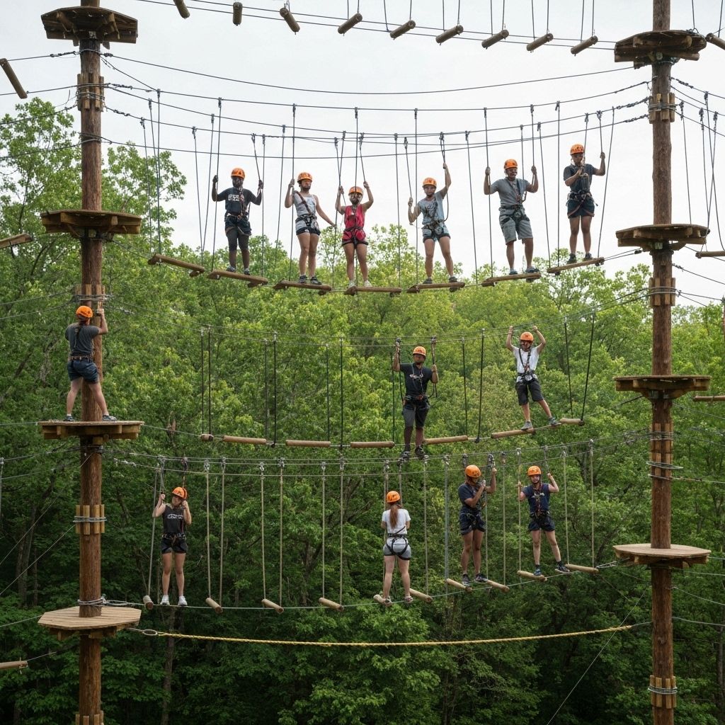 Team på höghöjdsbana